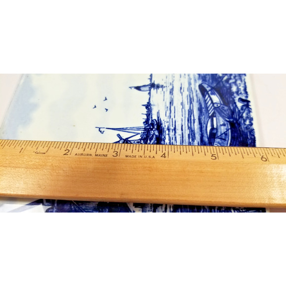 VTG Delft Holland Tile Trivet & Stand – A Dutch Charm to Ward Off Misfortune - Picture 3 of 11